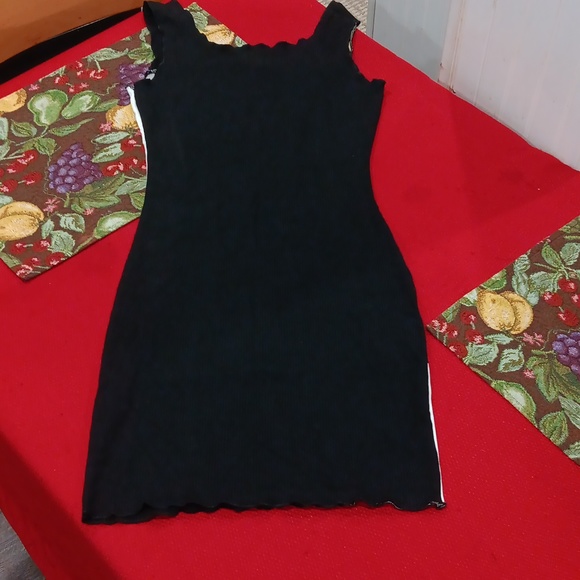 ✔️Block Pattern Bodycon Dress - Picture 7 of 9